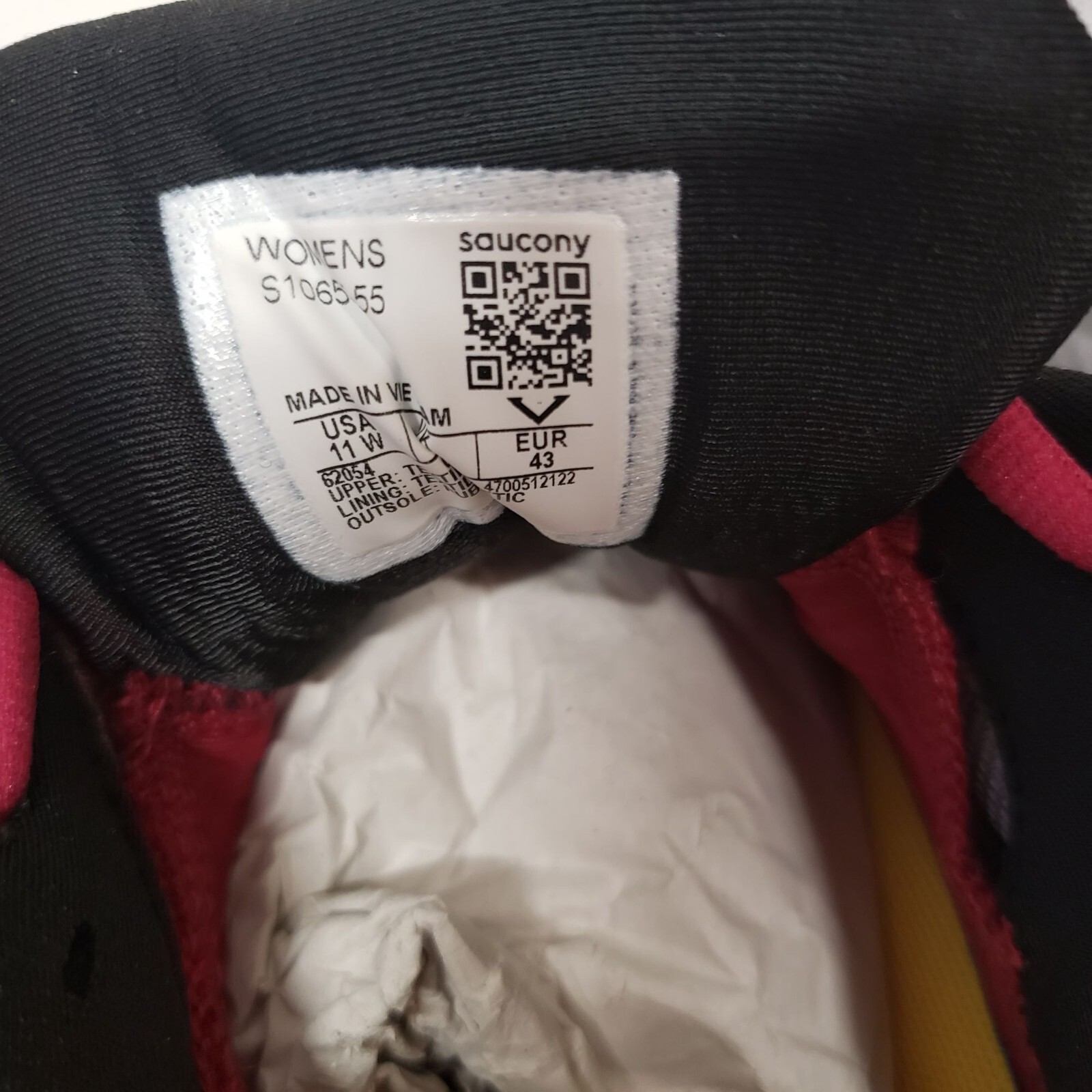 Saucony Women's Guide 14 Running Shoe in Alloy/Cherry - Size 11 WIDE thumbnail 8