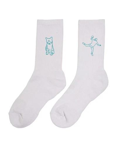 Personalisierte Sportsocken mit Foto-Outlines / Oneline Bestickung Individuell