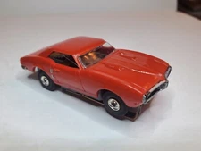 AURORA 68 FIREBIRD RED HO Slot Car, REBUILT AURORA CHASSIS, ORIGINAL RIMS /TIRES