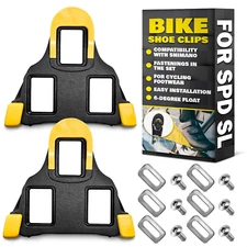 SPD SL Cleats for Road Bikes - Compatible with Shimano and Peloton Pedals