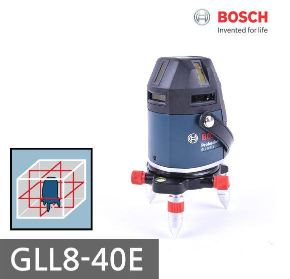 Bosch GLL 8-40 E Professional Electronic Line Laser Level + Receiver LR 5 Bosch GLL 8-40 E Professional Electronic Line Laser Level + Receiver LR 5