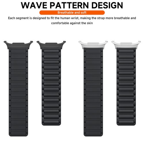 Magnetic Sports Strap For Samsung Galaxy Watch 7 Ultra 2025 Silicone Loop Band - 第 6/24 張圖片