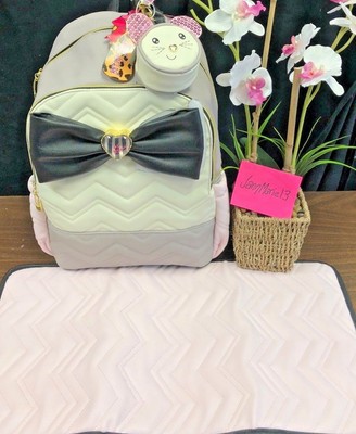 betsey johnson diaper bag with bow