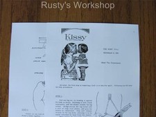 1960's Ideal KISSY doll 4 Pages Repair INSTRUCTIONS