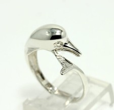 Sterling Silver Dolphin Wrap Ring Size 8