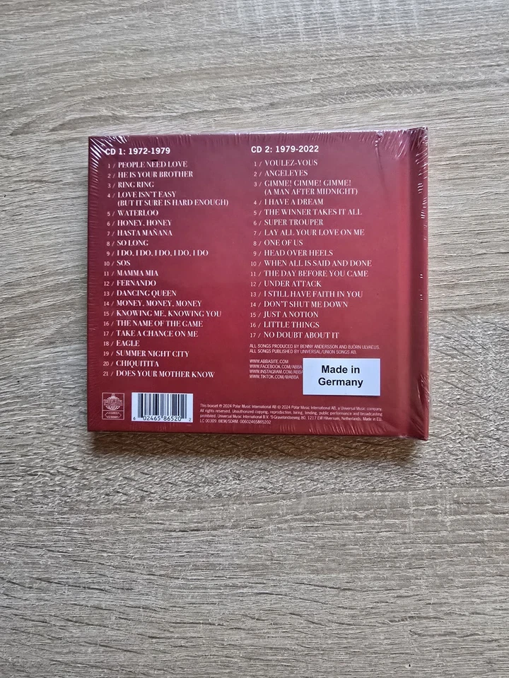 ABBA - The Singles: The First Fifty Years (Ltd. 2 CDs) original verpackt - neu - Bild 2 von 2