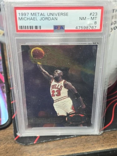 1997-98 Metal Universe #23 Michael Jordan PSA 8