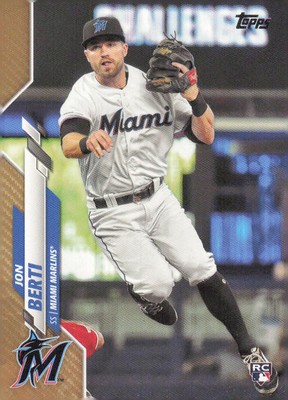 2020 Topps #693 Jon Berti Gold #/2020