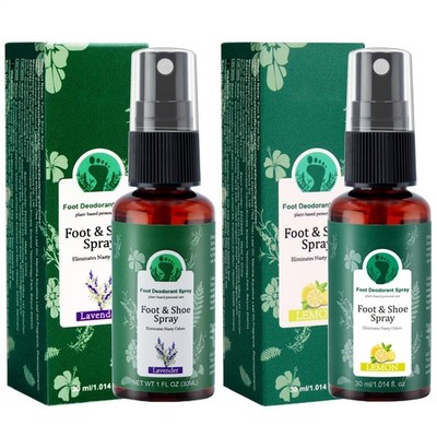 Natürliches Fuß- und Schuh-Deodorant-Spray für die Fußpflege, 30 ml