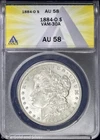 1884-O $1 Morgan Silver Dollar ANACS AU 58 | VAM-30A