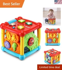 5-Sided Toddler Activity Cube with Songs & Lights - Perfect for Ages 6-36