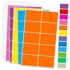 Pcs Colored Label Stickers,12 Colors 3" x 2" Color Coding Labels, Home 120