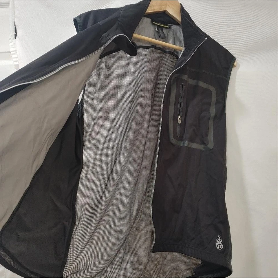 Chaleco de ciclismo Novara ventilado para hombre negro grande aire libre entrenamiento atlético ciclismo Foto 4 de 4