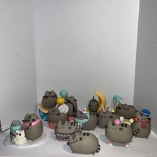 Pusheen Box Exclusive Vinyl Figures, Figurines, Lot Of 12 Beach, Cupcake, Moon 