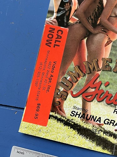 Rare 1983 Summer Camp Girls, VHS Store AD Slick Movie Sales Sheet, Shauna Grant - Picture 2 of 13