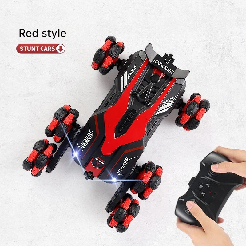 Six-wheel stunt car spray drift four-wheel drive remote control off-road light-5 - Image 4 of 4