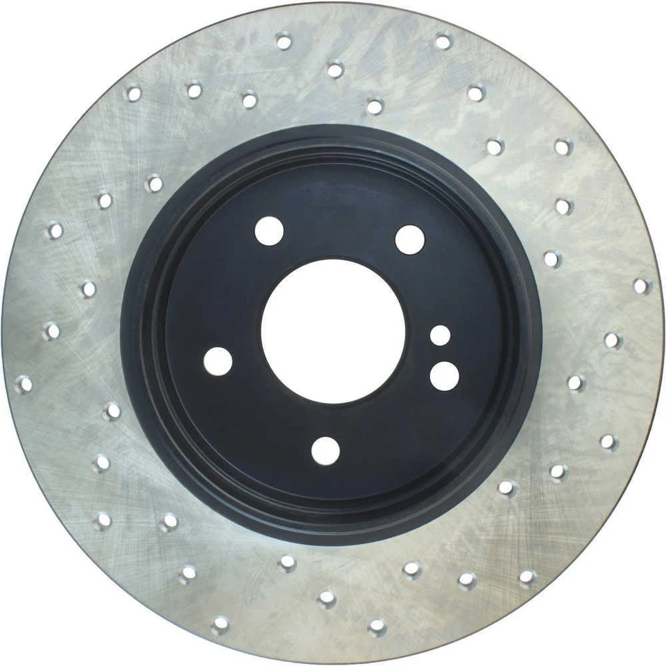 Rotor de freno de disco-Sport Stoptech perforado en cruz 128.35034R Foto 2 de 4