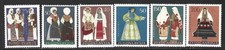 Yugoslavia, Scott #740-745, Regional Costumes, MLH