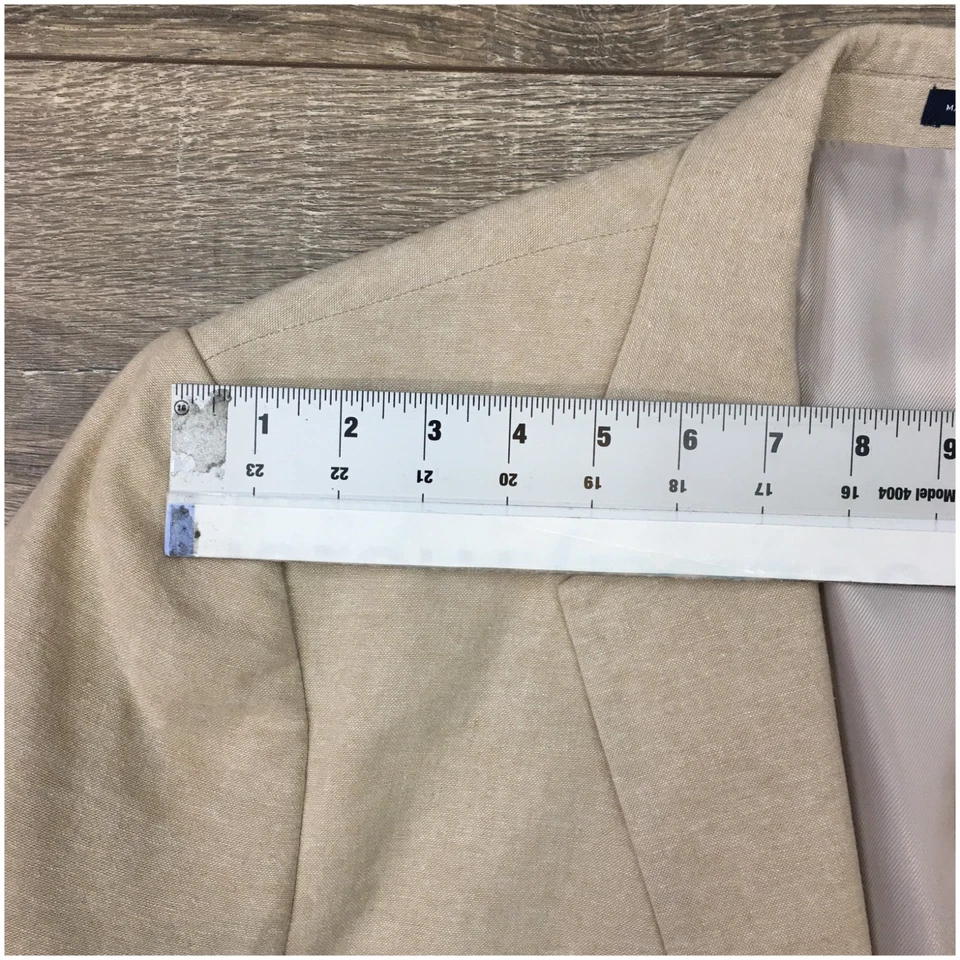 Blazer STAFFORD Para Hombres Abrigo Deportivo Chaqueta Informal Talla 44R Clásico Lino Algodón Traje Foto 4 de 4