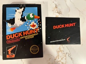 Duck Hunt - Nintendo NES CIB no cart IB, Sticker Seal Matte Hangtab, Test Market