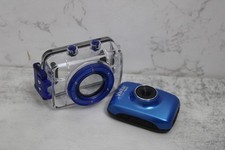 Vivitar DVR 785HD Camcorder Blue With Case TESTED WORKING