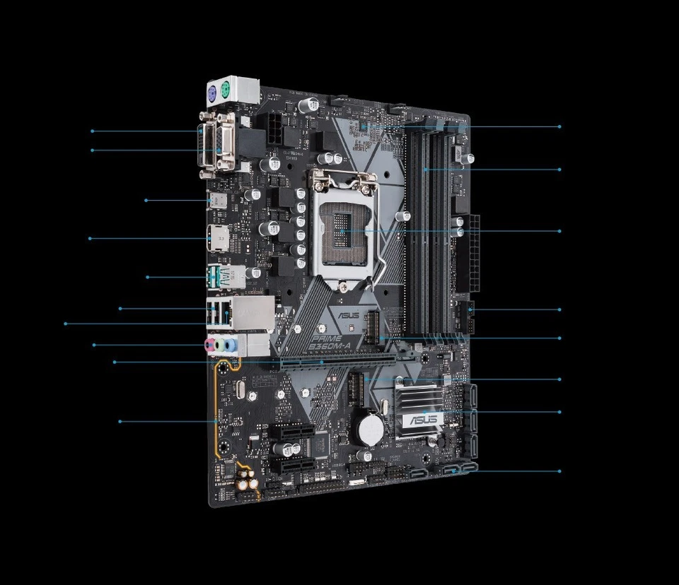 SCHEDA MADRE ASUS PRIME B360M-A SOCKET LGA 1151 x CPU INTEL 8th/9th Generazione - Immagine 4 di 4