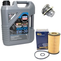 MotoröL Filter Set 5W-30 5 Liter + ÖLablassschraube FüR Renault Twingo Clio II