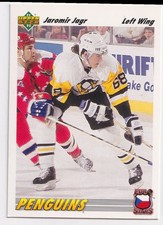1991-92 UPPER DECK EURO STARS JAROMIR JAGR PITTSBURGH PENGUINS #20