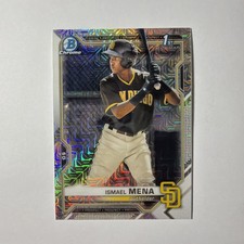 2021 Bowman #BCP-36 Ismael Mena Chrome Prospects Mojo Refractor