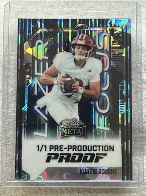 2024 Leaf Metal KURTIS ROURKE Lazer Focus Pre-Production PROOF 1/1 cracked ice