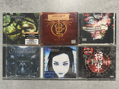 Lot 6x original CD: MODERN METAL/GOTH/NU METAL - Nightwish,Slipknot, Lamb of God