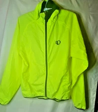 Pearl Izumi Jacket - High Viz Yellow, Full Zip Long Sleeve Cycling Women SZ L