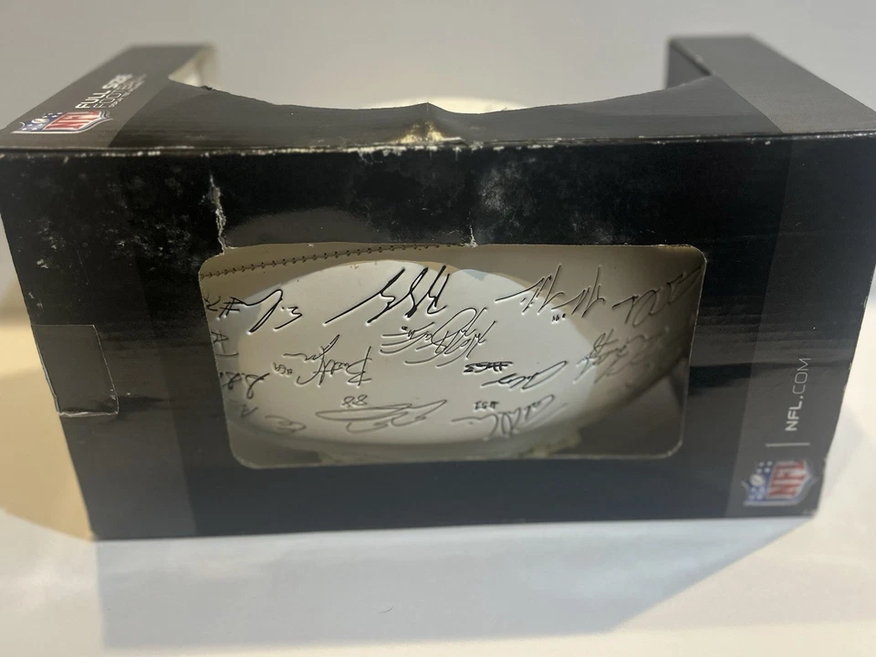 NY Giants 2018 1 de 1000 Fútbol FIRMADO POR TODA LA ALINEACIÓN Foto 4 de 4