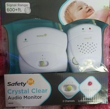 Safety 1st Crystal Clear Audio Nursery Monitor 2 Channel Extended Range NIB