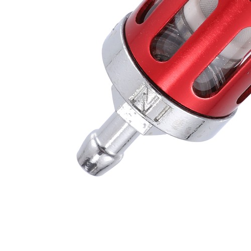 Red 8mm Fuel Filters Engine Inline Gas Fuel Line Filter for Motorbike ATV - Bild 6 von 6