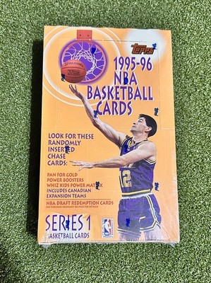 1995-96 Topps Series 1 Basketball  Retail Box. Michael Jordan Power Boosters!