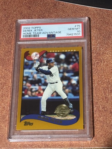 2002 Topps - Derek Jeter Home Team Advantage PSA 10 GEM MINT 🔥!!