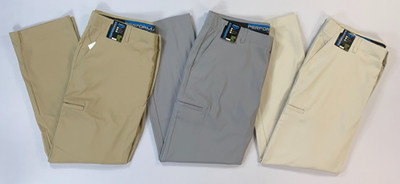 Men's Roundtree and Yorke Performance Work Play Classic Fit Cargo Pants NEW