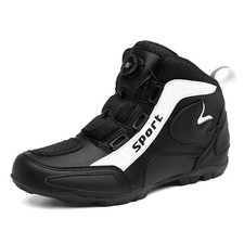Men Motorbike Riding Protective Shoes Non Slip Superfiber Motocross Walking Boot