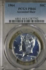 Beautiful 1964 Accented Hair Kennedy Half Dollar!   PCGS PR66!!