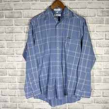 Christian Dior Long Sleeve Button Down Blue Shirt Mens Size M