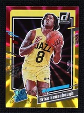 2023-24 Panini Donruss Rated Rookie Holo Red & Gold Laser Brice Sensabaugh 1c0s