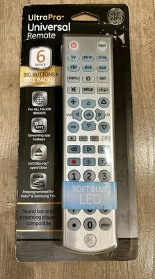 Unopened GE Ultra Pro Universal Remote Control 6-Device Full Backlit Buttons