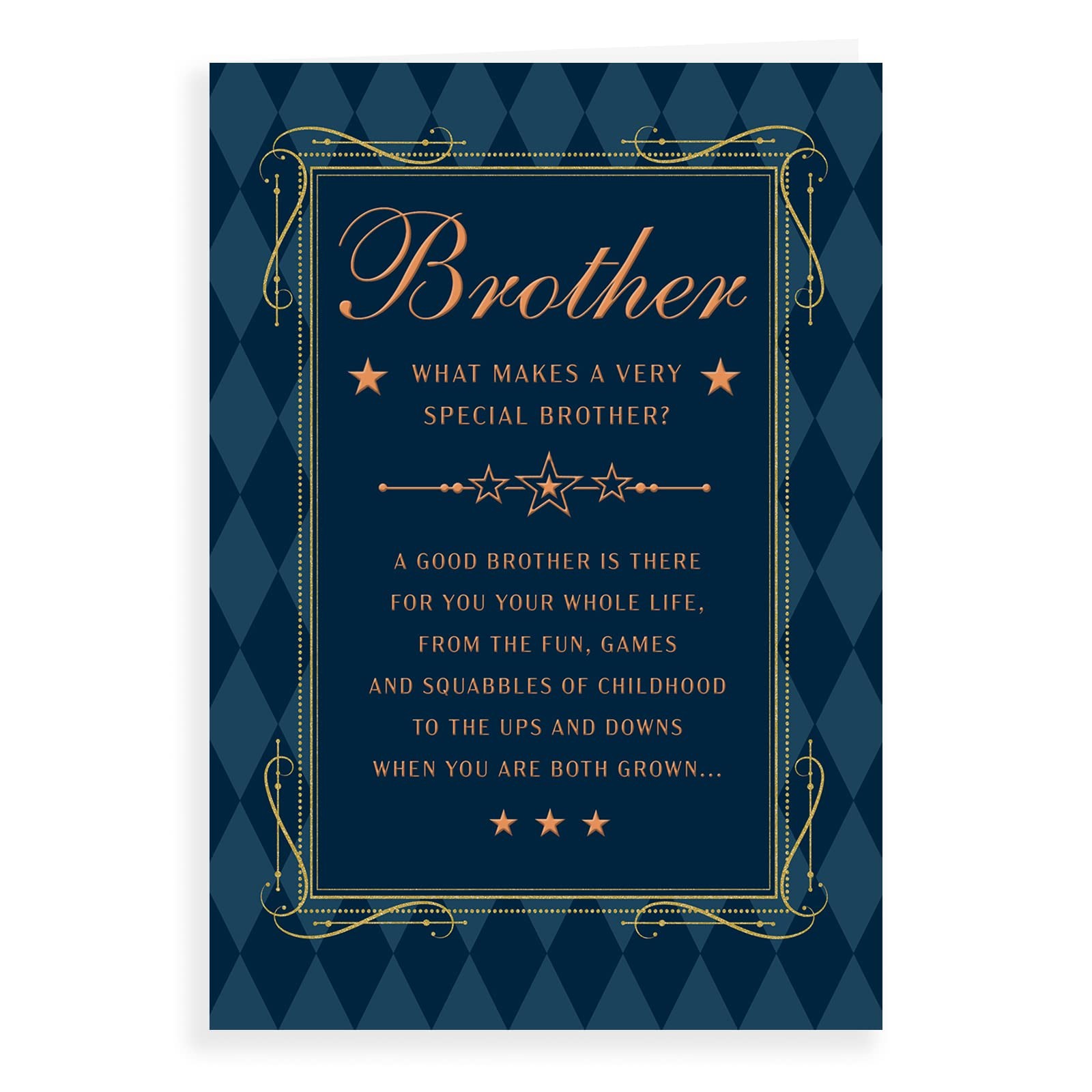 Regal Publishing Classic Birthday Card Brother - 9 x 9 x 6 inches, Multicolor