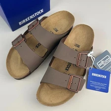 Birkenstock Arizona Mocha Birkibuc-Birko-Flor Casual Women's Sandals