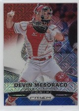 2015 Panini Prizm Red White & Blue Mojo Prizm Devin Mesoraco #58 1fn9