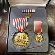 Us Army Medal Civilian Award Outstanding Civilian Service Box Set 4 Pc Osca