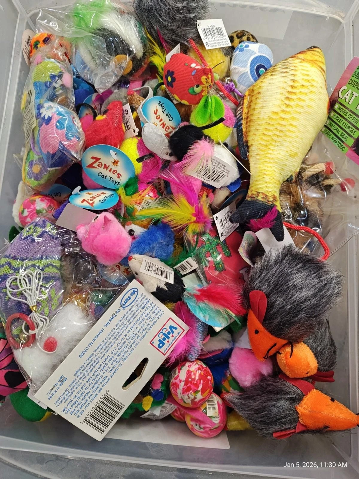 Cat Toys Bulk 20 Toys Many Nice Brands Always Different Selection
Opens in a new window or tab