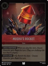 Mushu's Rocket Foil 134/204 Whispers in the Well Disney Lorcana 001422