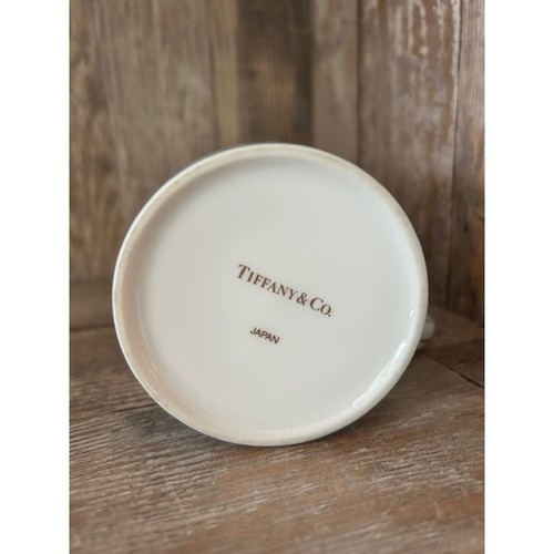 Tiffany & Co World Map Compass Porcelain Mug with Gold Detail - Picture 5 of 5